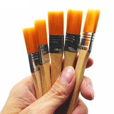 5шт нейлоновые волосы кисть с деревянной ручкой DIY домашний инструмент для украшения живописи