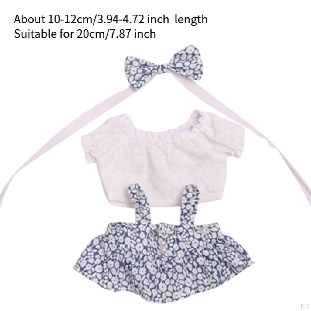 20cm Dolls Clothes Doll Clothing Comfortable Decoration Replacement Dress Up Outfit for Gifts