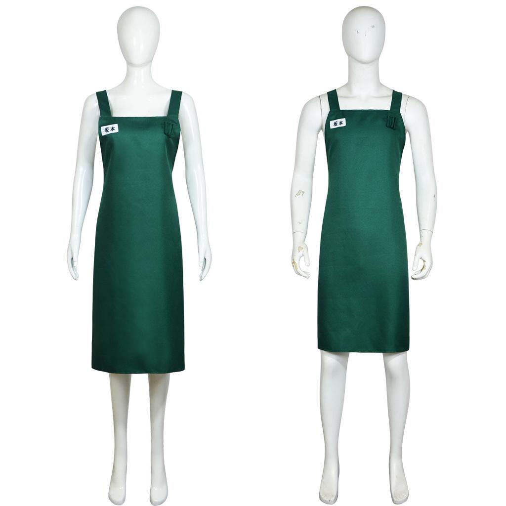 Аниме Sakamoto Days Таро Сакамото Костюм для косплея Парик Желтая футболка Зеленый фартук Очки Вечеринка на Хэллоуин Женщины Мужчины Реквизит