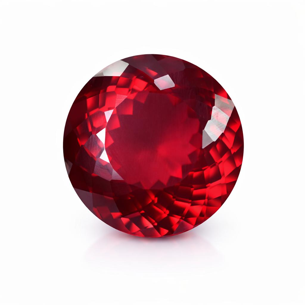 16x16mm PERFECT Round Shape CERTIFIED Natural Red Ruby PRECIOUS Loose Gemstone