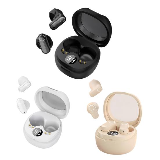 1 Pair Wireless Earphone Half-in-Ear Noise Canceling HiFi Sound Bluetooth-compatible 5.3 Earbuds Sports Running Headphone Earpiece