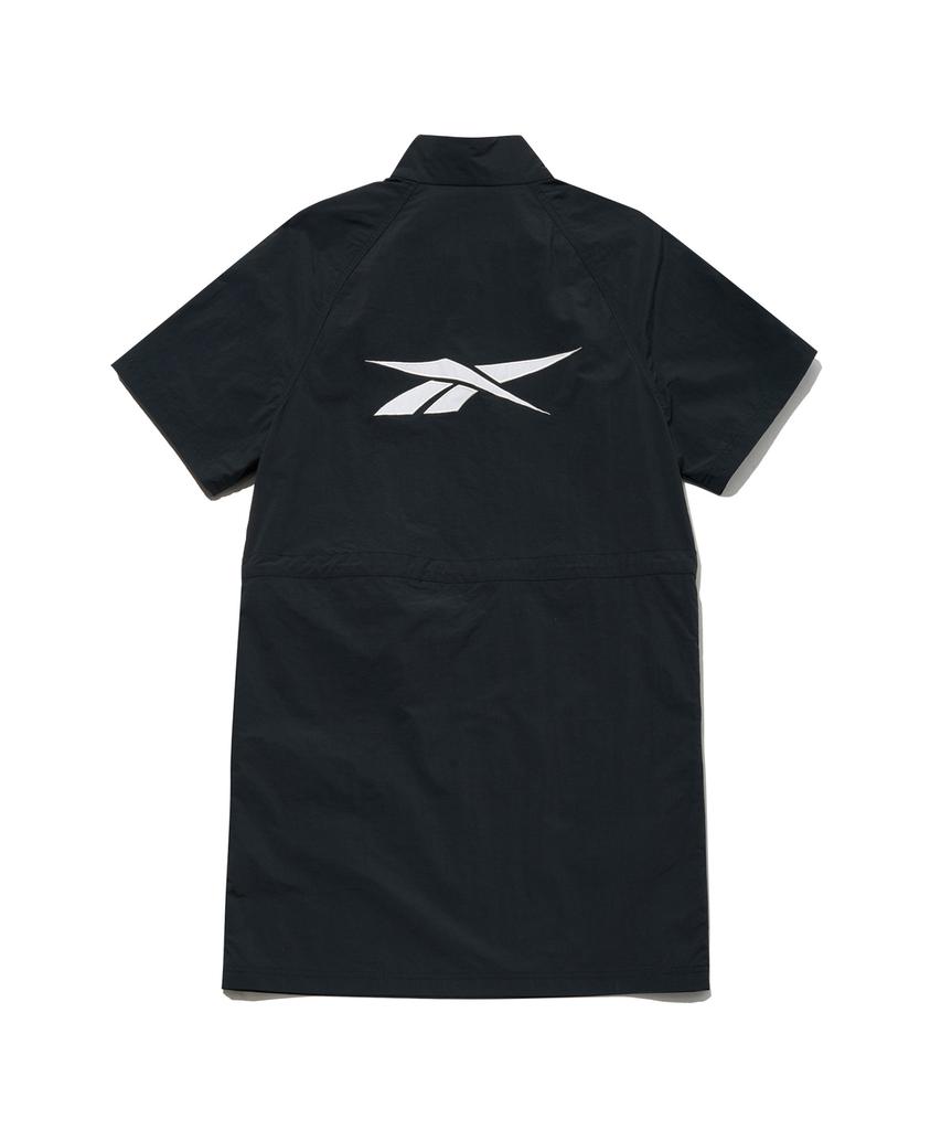 Reebok Платье-анорак с коротким рукавом (W) - черный