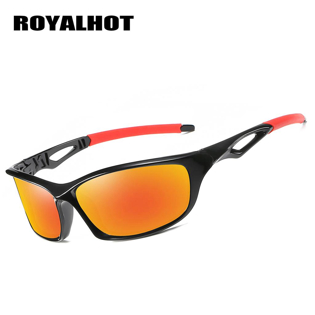 Royalhot Поляризованные спортивные солнцезащитные очки унисекс с полой оправой, винтажные солнцезащитные очки, очки в стиле ретро, солнцезащитные очки, UV400