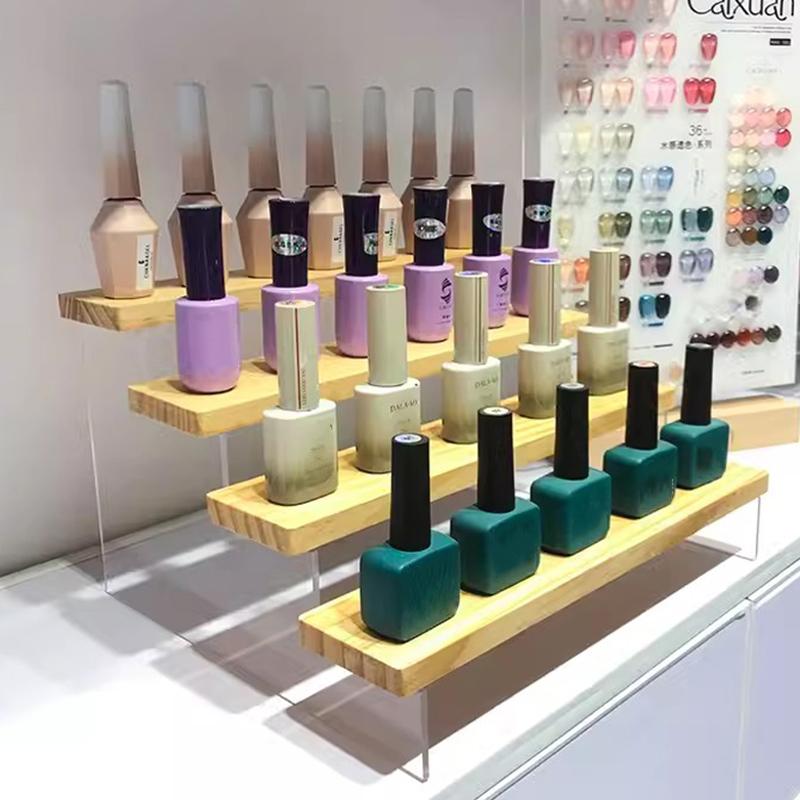 Многоуровневая подставка для дисплея Акриловая стойка для демонстрации Набор из смолы Стеллаж для хранения фигурок Лестница Органайзер для косметики, парфюмерии, лака для ногтей Полка