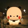 Yousheng Cartoon Panda Night Light LED Lamp Touch Control Dimmable Soft Lighting Flicker Free Novelty Animal Touch Night Lamp