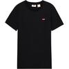 Levis Loose Fit Crew Neck Comfortable Short Sleeve T-Shirt Women T-Shirts Black 0019B-0002