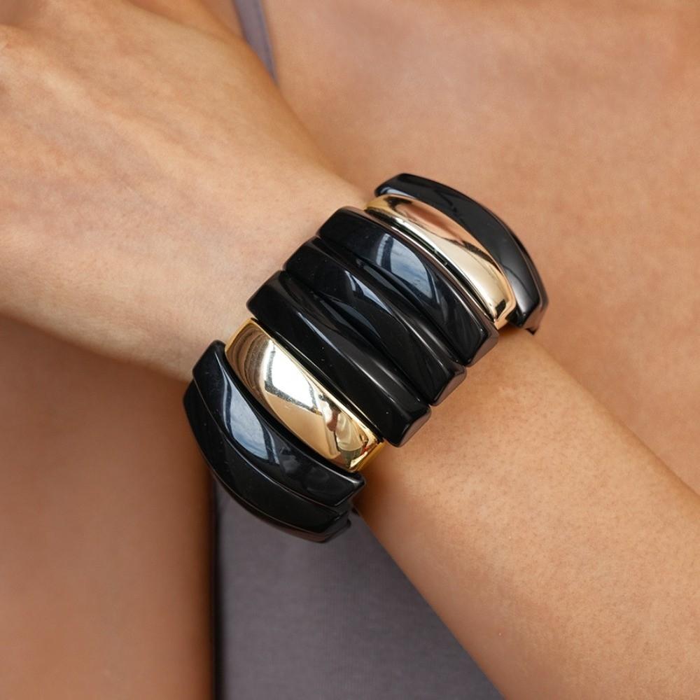 Геометрический акриловый браслет Широкий Широкий Массивный Браслеты Темпераментный Преувеличенный Браслет Девушки