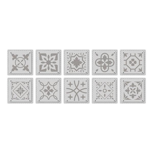 PVC Self-adhesive Sticker Waterproof DIY Tile Sticker Furniture Bathroom Kitchen Wall Stickers Removable Tile Stickers