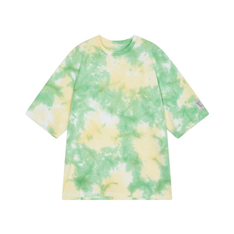CROQUIS Мужская хлопковая футболка оверсайз с tie-dye, H-силуэта, лето 2026