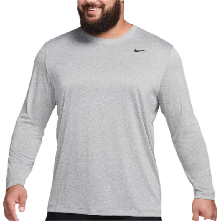 Nike T Shirts Men's Gray Crew Neck Moderate DX0993-063