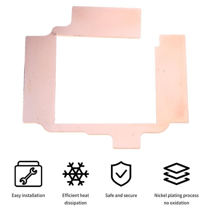 GPU M Copper Heat Sink For Diator Memory Miner 3080ti 3090 3090ti GPU 15-40 Degree Thermal Pad