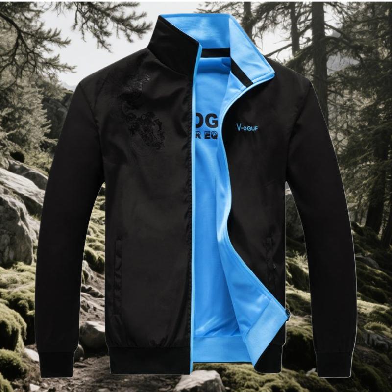 Весенне-осеннее мужское двустороннее пальто, рабочий костюм, повседневная спортивная свободная куртка