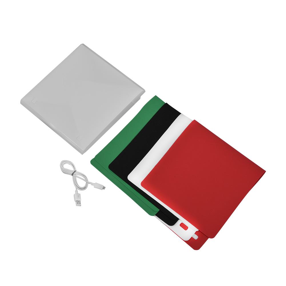 Портативный складной мини-студийный комплект светового короба для фотосъемки с 4-цветными фонами