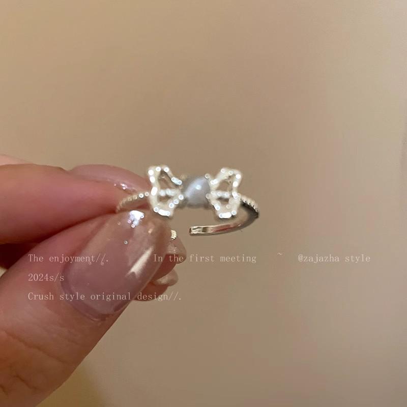 Комплект колец Love с корейским цирконием — роскошные простые кольца для универсального стиля