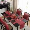 Long Table Cover Plaid Pattern Tablecloth Household Christmas Table Runner Banquet