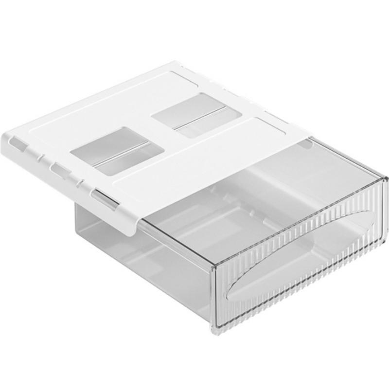 Ящик для хранения мелочей без перфорации, подвешиваемый под столом, ящики для хранения ремонтных приспособлений, скрытые пластиковые ящики для офисных органайзеров