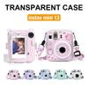 [Лаборатория пленок] Прозрачный чехол для камеры Instax Mini 13, Защитный чехол с ремешком и наклейками CAA102