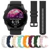 Быстросъемный силиконовый ремешок 22 мм 20 мм 18 мм для часов Garmin Forerunner 255 255S Music 245 55 / Venu 2 Plus 2S / Vivoactive4 4S