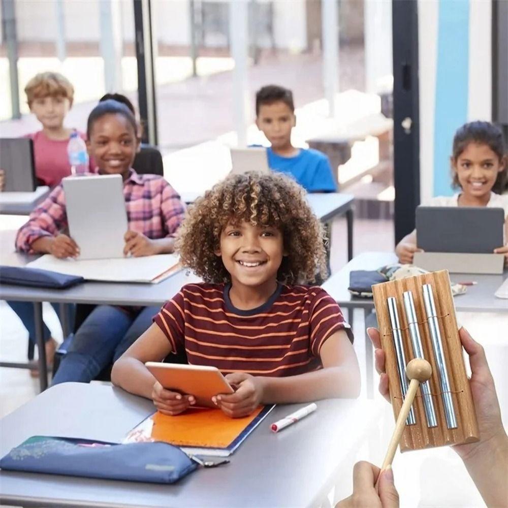 with Mallet Bell Percussion Instrument Wooden Musical Instrument Toys  Yoga