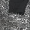 Heavy Industry Silver Sequined Skirt Female Small 2025 Sparkling Streamer A-line Bag Hip Skirt Zipper Uchimura Female Skirt
