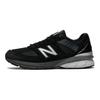 New Balance Nb 990 V5 Ретро Ткань Кожа Амортизация Прочные Низкие Кроссовки для Бега Мужские кроссовки Черный M990BK5(2Э)