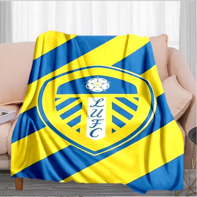 Leeds Crest Design Printed Throws Blanket Soft Flannel Blankets for Couch Bed Gifts for Men Women Picnic blanket Christmas gifts