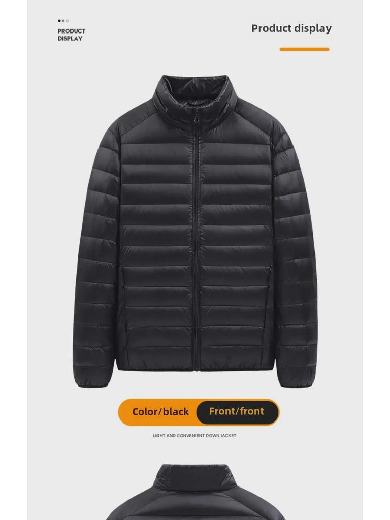 Зимняя мужская куртка большого размера 2023 года из легкого и теплого хлопка для работы