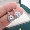 Элегантные женские серьги ретро круглые полные бриллианты темперамент простые серьги вечерние ювелирные украшения серьги для женщин