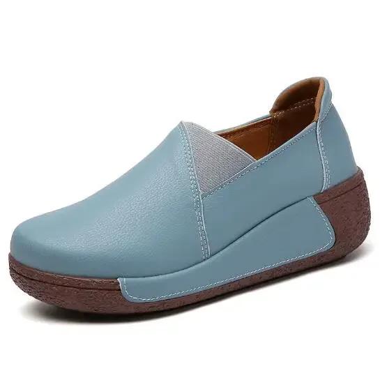 Модные кеды на толстой танкетке, корейские туфли на платформе Swing для женщин, повседневная обувь из матовой замши, ботильоны из искусственной замши