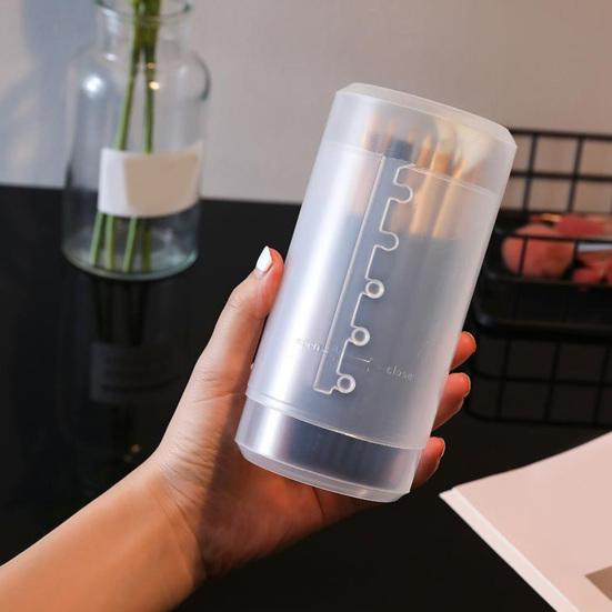 Держатель для кистей для макияжа, многофункциональный, большой емкости, прозрачный, для хранения туалетных принадлежностей, хозяйственные принадлежности