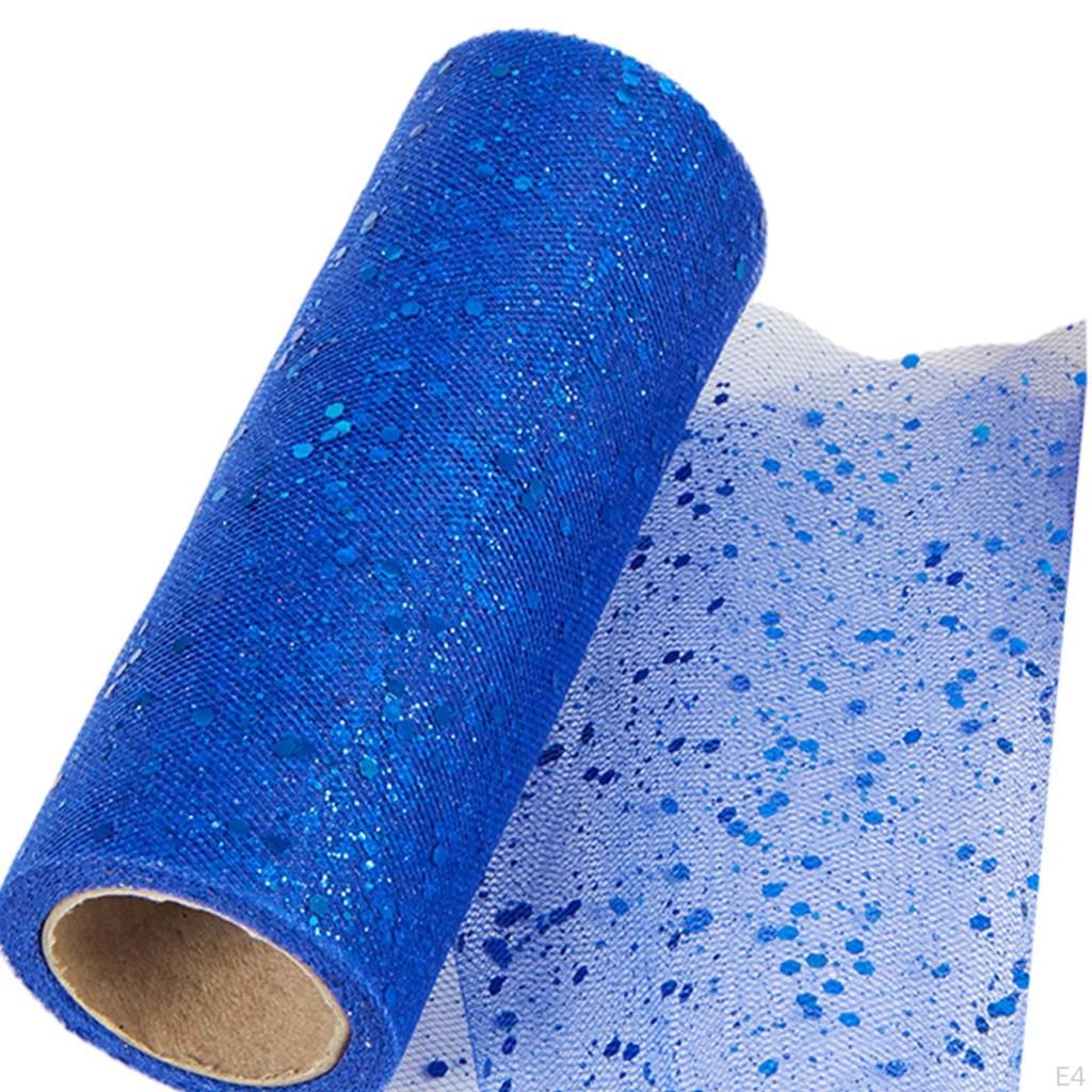 Блестящая тюлевая сетчатая лента, 10 ярдов, универсальная модная портативная ткань с блестками для подарочной коробки