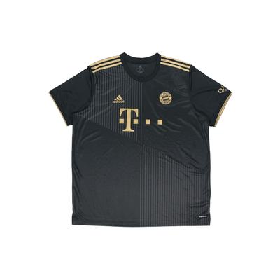 FC Bayern Away Fan Edition Спортивная футболка из джерси с короткими рукавами Мужские топы Черные GM5317