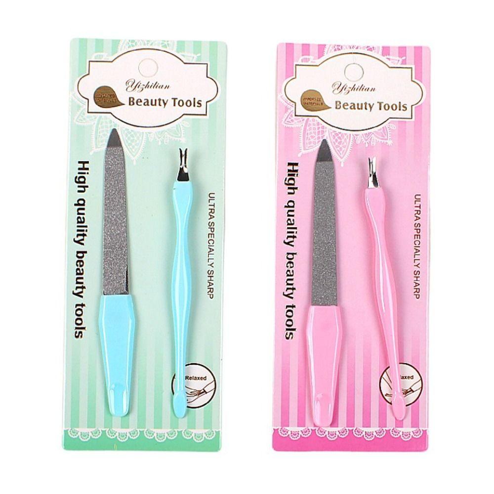 Double Sided Dead Skin Clippers Stainless Nail File Cuticle Remover Nail Trimming Tool