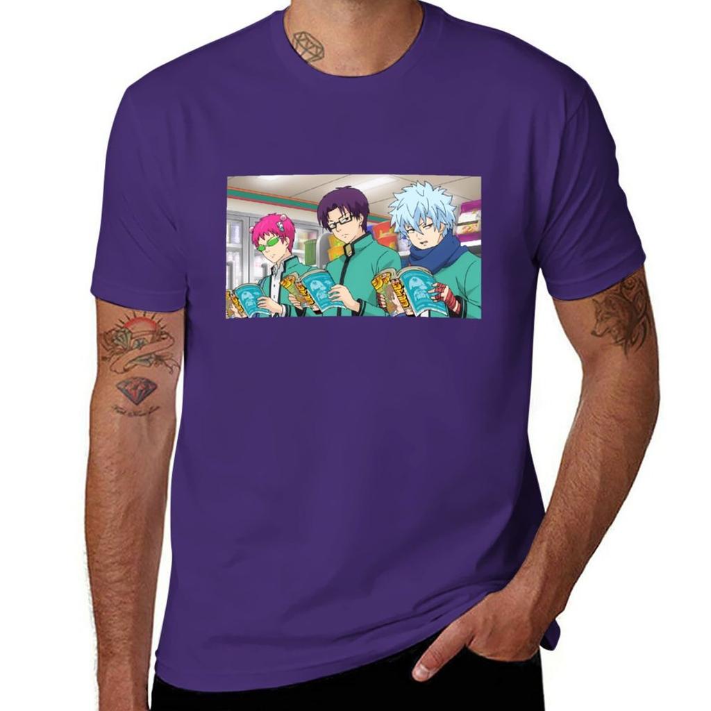 Saiki Kuboyasu Kaidou TShirt sweat graphics quick drying animal prinfor boys plain t shirts men