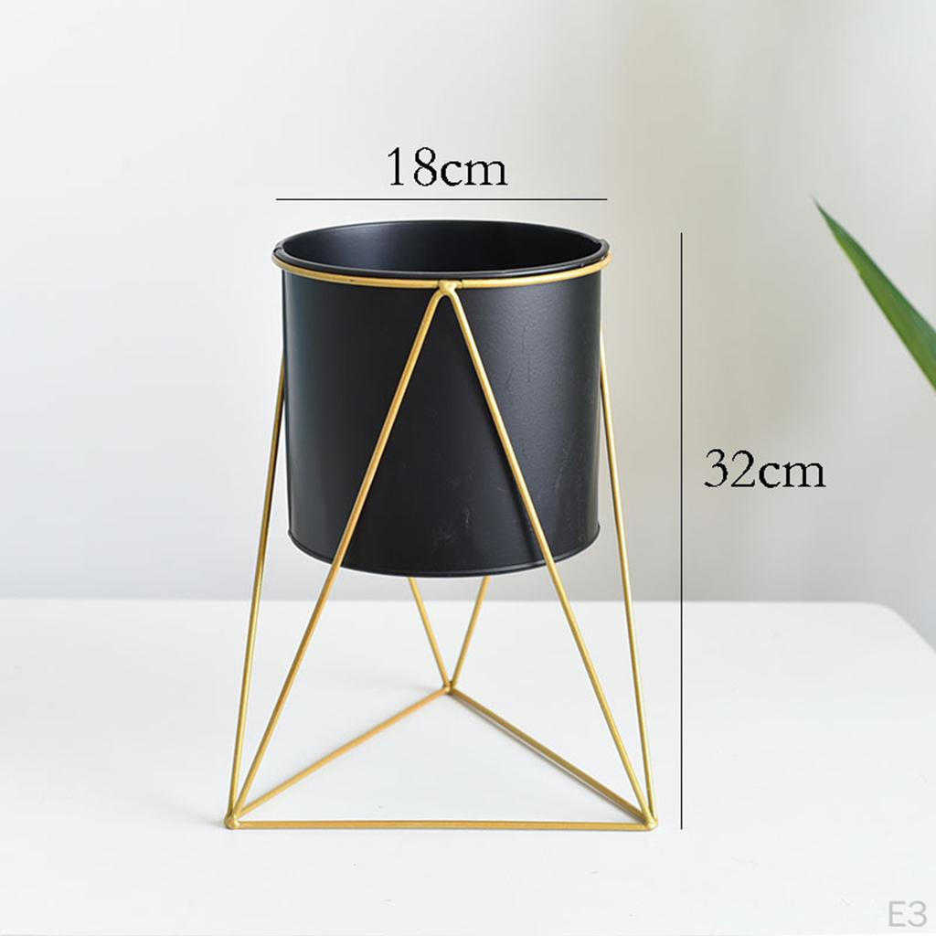 Полка для цветочных горшков и суккулентов с металлической подставкой