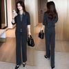 Women's Slimming Korean Style Two-Piece Set – Casual Spring/Autumn Fashion
