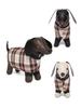 Fashionable And Creative Design Sausage Dog Shaped Crossbody Bag Women's Plaid Splicing Cartoon Cute Doll Bags