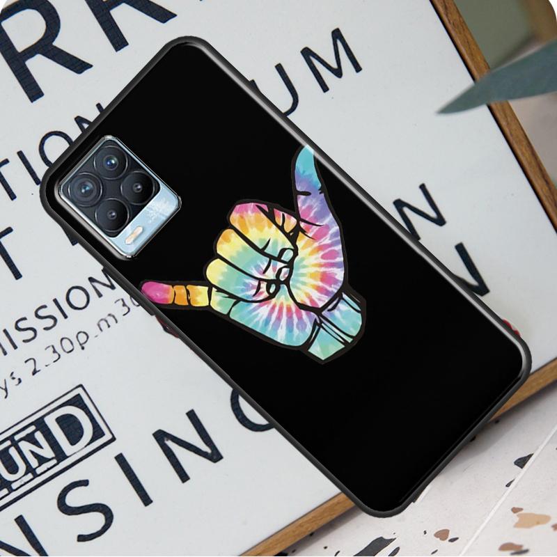Чехол Surfer Surf Hang Loose Shaka для Realme C21 C11 C15 GT Neo2 Master 8 Pro 8i OnePlus 9 Pro 8T 9R Nord2 Coque Cover