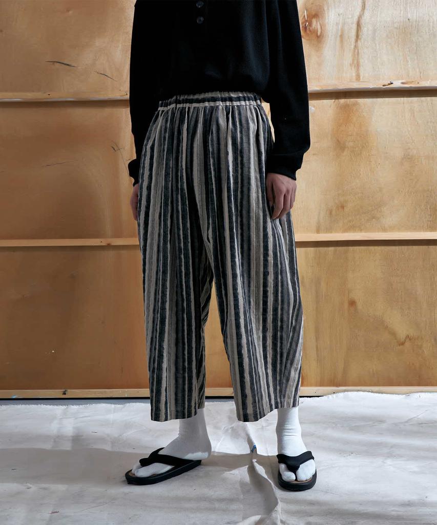 EASE Pattern Warp Pants_Brown