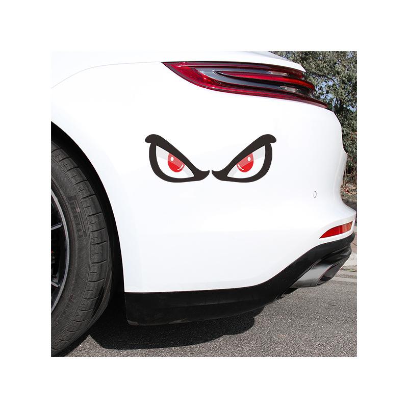 Автомобильная 3D стереоскопическая наклейка с изображением акульего глаза, автомобильное зеркало заднего вида, автомобильная светоотражающая наклейка, наклейка на мотоцикл