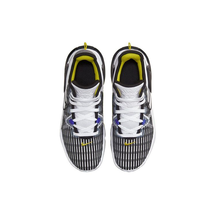 Nike LeBron Witness 6 белые персидские фиолетовые мужские кроссовки Yellow-Strike Black CZ4052-100