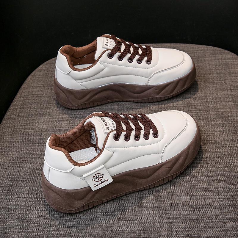 Модная весенняя обувь новая универсальная модная удобная женская обувь для студентов, увеличивающая рост, спортивная обувь на платформе, простая повседневная обувь