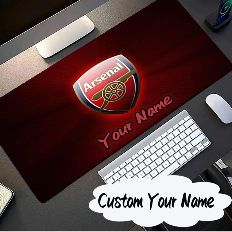 Custom Name Mouse pad Arsenal Football Club Crest Mouse pad, Gaming Mouse Pad, keyboard pad, Desk Decor for computer notebook Fan Birthday Gift