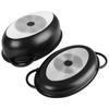 Granite roaster with lid 2in1 GRANDE 10 l, 43x28 cm