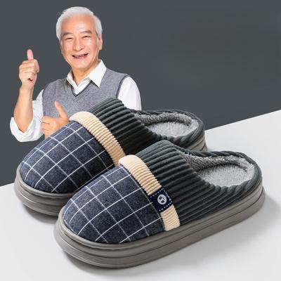 Новый стиль домашних тапочек, хлопковые тапочки на толстой подошве для тепла в помещении