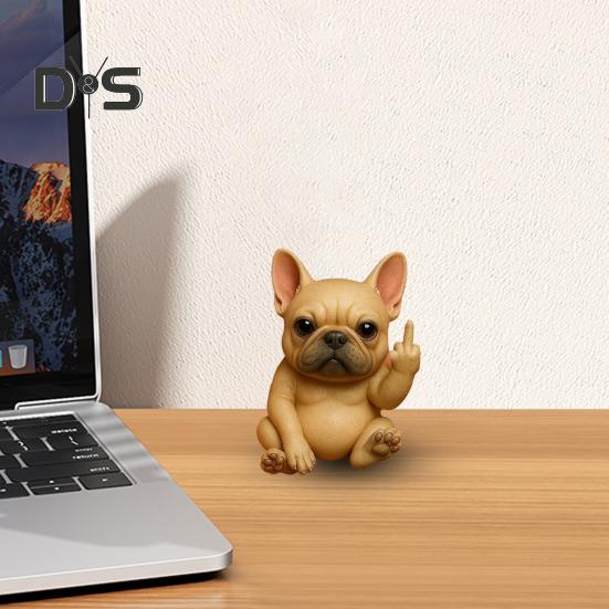 Средний палец животного орнамент синтетическая смола статуя реалистичный дизайн скульптура смешной юмористический домашний декор