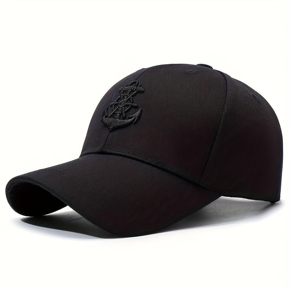 Хип-хоп Бейсболка - Хлопковая Кепка Папы с Вышивкой Якоря, Snapback, Кепка Тракера, Дышащая Защита от Солнца, Модная Хип-хоп Кепка от Солнца