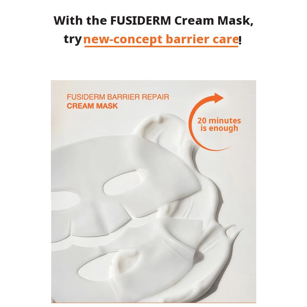 [DAISO] FUSIDERM Cream Sheet Masks – Barrier Repair 18 g / Blemish Repair 20 g