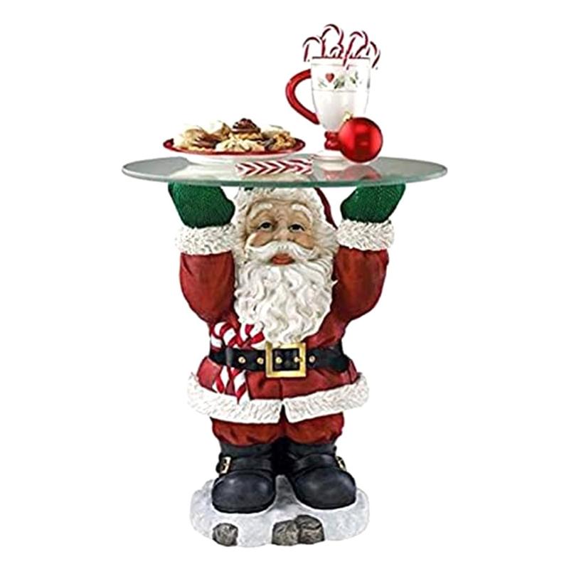 M-Modern-Christmas Santa Clau Snack Tray Rack Fun Christmas Party Decorations Durable 21 X 15Cm