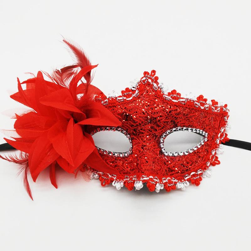 Венецианская маска Хэллоуин маска для глаз Боковая роза кружевная сексуальная маска маскарадная вечеринка украшение танцевальный карнавальный костюм реквизит для игры